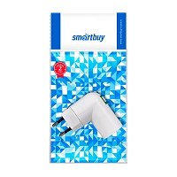 Переходник Smartbuy вилка патрон E27 поворотный белый