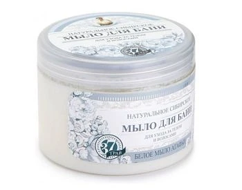Мыло Бабушка Агафья для бани 500мл белое (1/6)