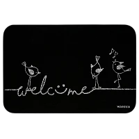 Коврик придверный VORTEX "Welcome", птицы 40х60см (1/24)