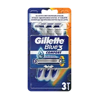 Бритва одноразовая Gillette "BLUE3 COMFORT" 3 лезвия 3шт. (1/6/12)