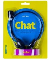 Наушники накладные Perfeo CHAT с микр. черный