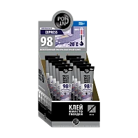 Клей POINT 98 вместо гвоздей 80мл всесезонный экстра быстрый BOX10 шоу-бокс (1/10)