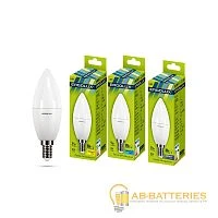 Лампа светодиодная Ergolux C35 E27 9W 3000К 172-265V свеча (1/10/100)