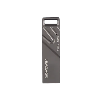Флеш-накопитель GoPower TITAN 128GB USB3.0 металл черный графит (1/50/1000)