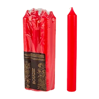 Свечи столовые Волшебная страна Simple 6шт. красный (1/6)