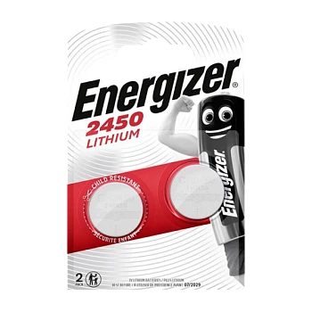 Батарейка Energizer CR2450 BL2 Lithium 3V (2/20/280)