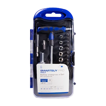 Отвертка Smartbuy PRO TOOLS с набором насадок 29 предметов CR-V