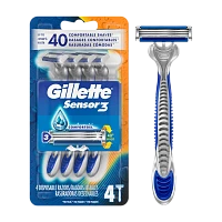 Бритва одноразовая Gillette "BLUE3 COMFORT" 3 лезвия 4шт. (1/6)