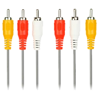 Кабель Smartbuy KA-231 3xRCA (m)-3xRCA (m) 1.8м силикон черный (1/25)