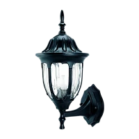 Светильник садово-парковый Camelion 4501 60W 230V E27 IP43 настенный черный (1/10)