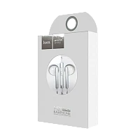 Наушники вставные HOCO M26 с микр. серебряный (1/20/160)
