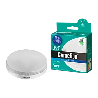 Лампа светодиодная Camelion GX53 10W 6500К 170-265V таблетка матовая (1/5/100)