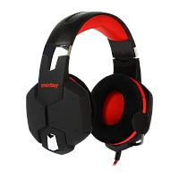 Наушники полноразмерные Smartbuy Rush Viper с микр. игровые черный красный