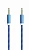 Кабель AUX Smartbuy Jack 3.5mm (m)-Jack 3.5mm (m) 1.0м прямой синий