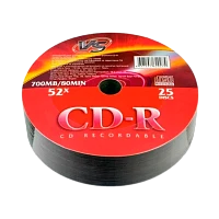 Диск CD-R VS 700MB 52x Shrink 25 (25/600)