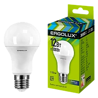 Лампа светодиодная Ergolux A60 E27 12W 6500К 172-265V груша ЛОН (1/10/100)