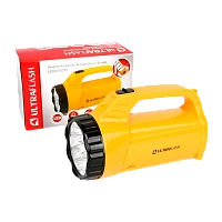 Фонарь туристический Ultraflash LED3819CSM 1.2W 9LED+12SMD от аккумулятора IP22 2 режима желтый (1/4