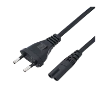 Кабель питания GoPower евровилка-C7 (2-pin) 1.8м ПВХ 0.75мм черный (1/100)