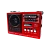 Радиоприемник Waxiba XB-701ВТ пластик microSD USB/Jack3.5 красный (1/40)
