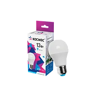 Лампа светодиодная Космос A60 E27 13W 6500К 200-240V груша матовая (1/10/80)