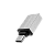 Переходник Borofone BV3 Type-C (m)-USB (f) алюминий серебряный (1/100/600)