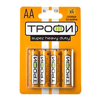 Батарейка Трофи Super R6 AA BL4 Heavy Duty 1.5V (4/40/720/25920)