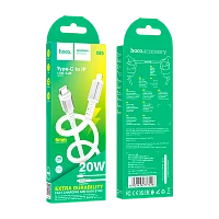 Кабель HOCO X85 Lightning (m)-Type-C (m) 1м 20W TPE белый (1/35/350)