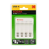 З/У для аккумуляторов Kodak C8002B AA/AAA 4 слота+USB (1/6/24)