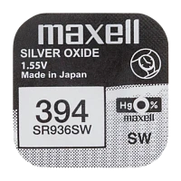 Батарейка Maxell 380/394 BL1 Silver Oxide 1.55V 0%Hg (1/10/100)