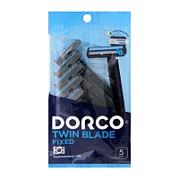 Бритва одноразовая DORCO "TWIN BLADE FIXED" 2 лезвия 5шт. (1/20)