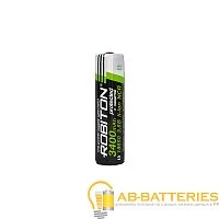 Аккумулятор ROBITON 3.4/Li18650 (NCR18650B) с защитой PK1 (1/96/192)