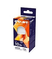 Лампа светодиодная Старт Sphere G45 E14 10W 4000К 220V шар WS (1/10/100)