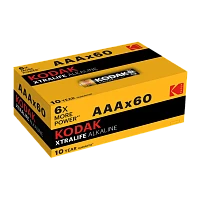 Батарейка Kodak XTRALIFE LR03 AAA BOX60 Alkaline 1.5V (60/1200/38400)