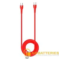 Кабель HOCO X45 Type-C (m)-Type-C (m) 1м 3.0A 60W TPE красный (1/22/220)