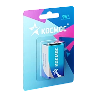 Батарейка Космос Крона 6F22 BL1 Zinc Carbon 9V (1/10/240) 