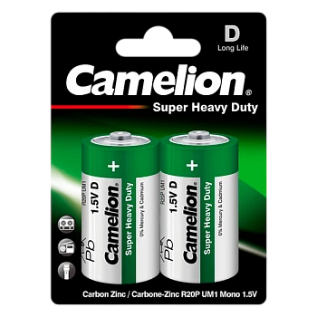 Батарейка Camelion Super R20 D BL2 1.5V (2/12/144)