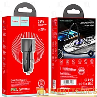 Автомобильное З/У HOCO NZ3 2Type-C 40W PD3.0 черный (1/12/120)