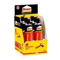 Клей Момент 88 125мл универсальный особопрочный BOX6 шоу-бокс (6/48)