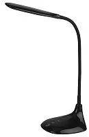 Светильник настольный ЭРА NLED-452 9W 220V 48LED на основании сенс. 5 ур.ярк.+3 цв. черный (1/8)