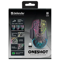Мышь беспроводная Defender GM-067 Oneshot игровая USB черный (1/60)