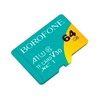 Карта памяти microSD Borofone 64GB Class10 A1 UHS-I (U3) 95 МБ/сек V30 (1/100)