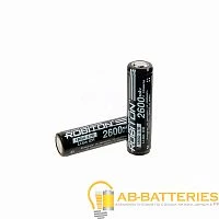 Аккумулятор ROBITON 18650-2600 с защитой PK1 (1/96/192)