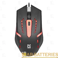 Мышь проводная Defender MB-601 HIT классическая USB черный (1/40)