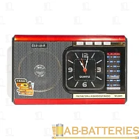 Радиоприемник Meier M-U40 пластик microSD USB/Jack3.5 красный (1/40)