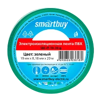 Изолента Smartbuy 19мм*20м ПВХ зеленый