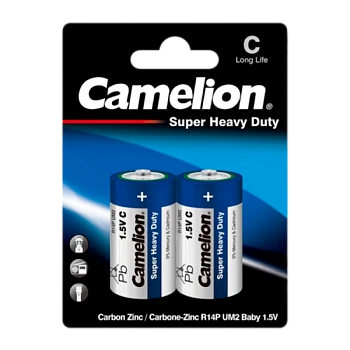 Батарейка Camelion BLUE R14 C BL2 Heavy Duty 1.5V (2/12/288)