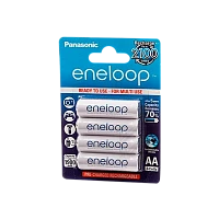 Аккумулятор предзаряженный RTU Panasonic HR6 AA BL4 NI-MH eneloop 1900mAh пласт. футл. (4/40/160)