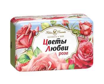Мыло Невская Косметика Цветы любви Роза 90г (1/72)