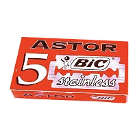 Лезвия BIC ASTOR Platinum двусторонние 5шт в упаковке, цена за 1 лезвие (5/100)