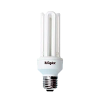 Лампа люминесцентная Navigator 4U E27 25W 2700К 220-240V U-образная (1/12/60)